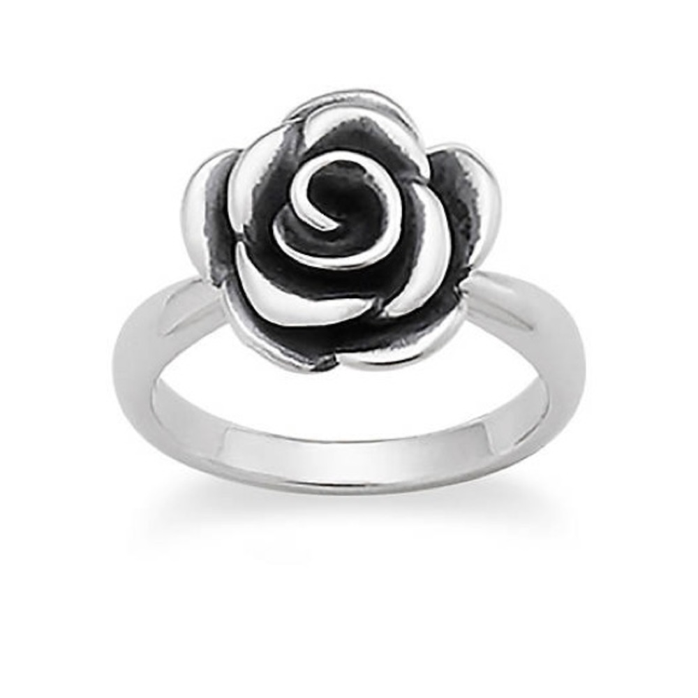 James Avery Ring Size 8 Sterling Silver Rose